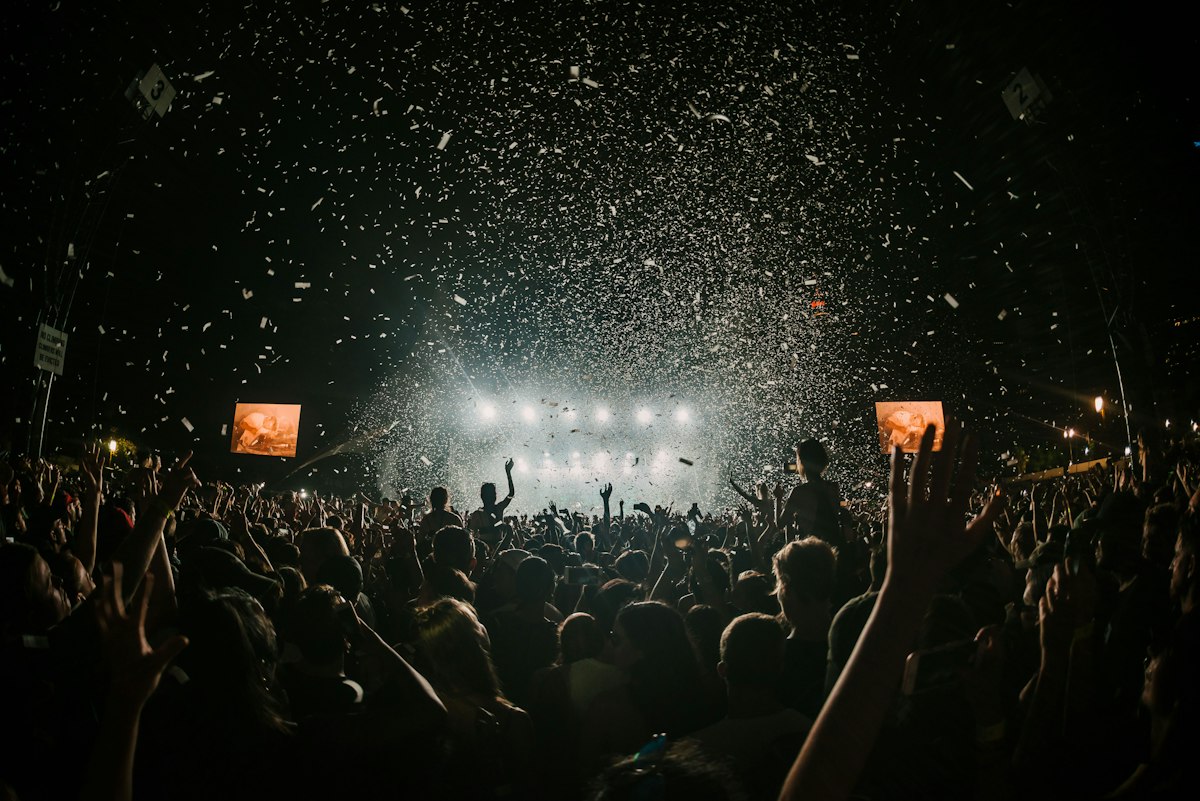 DJ performing festival